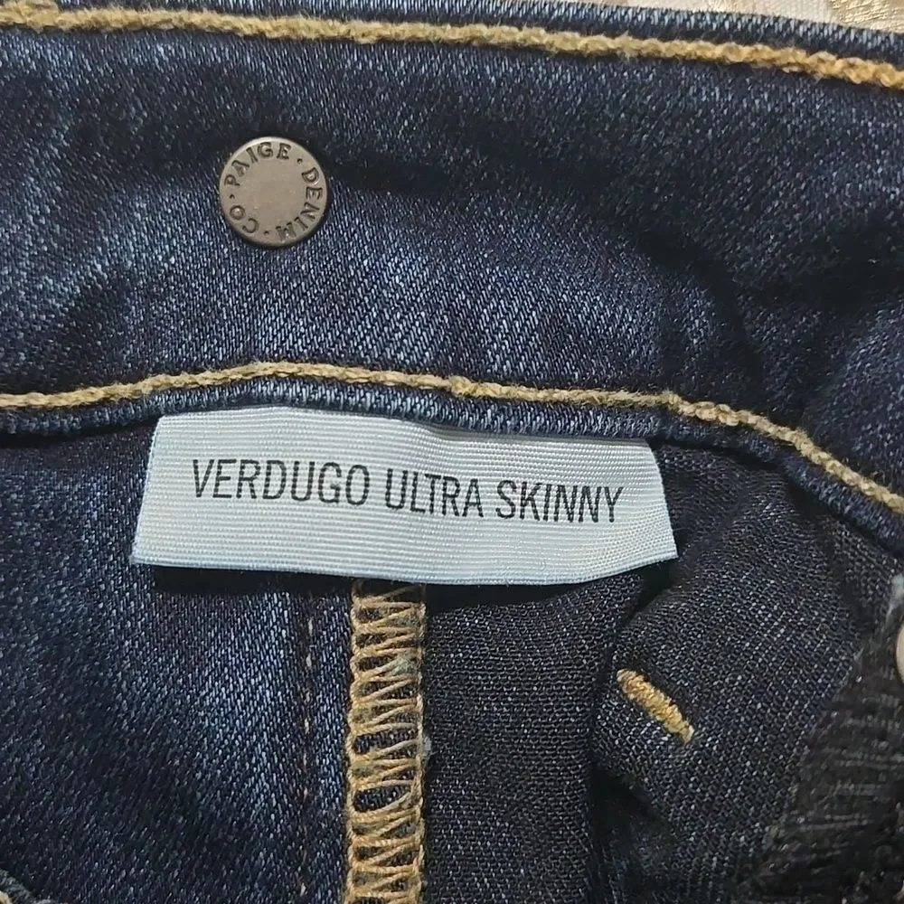 PAIGE Brigitte Maternity Denim Stretch Jeans Sz 26, Stretch Comfy Streetwear